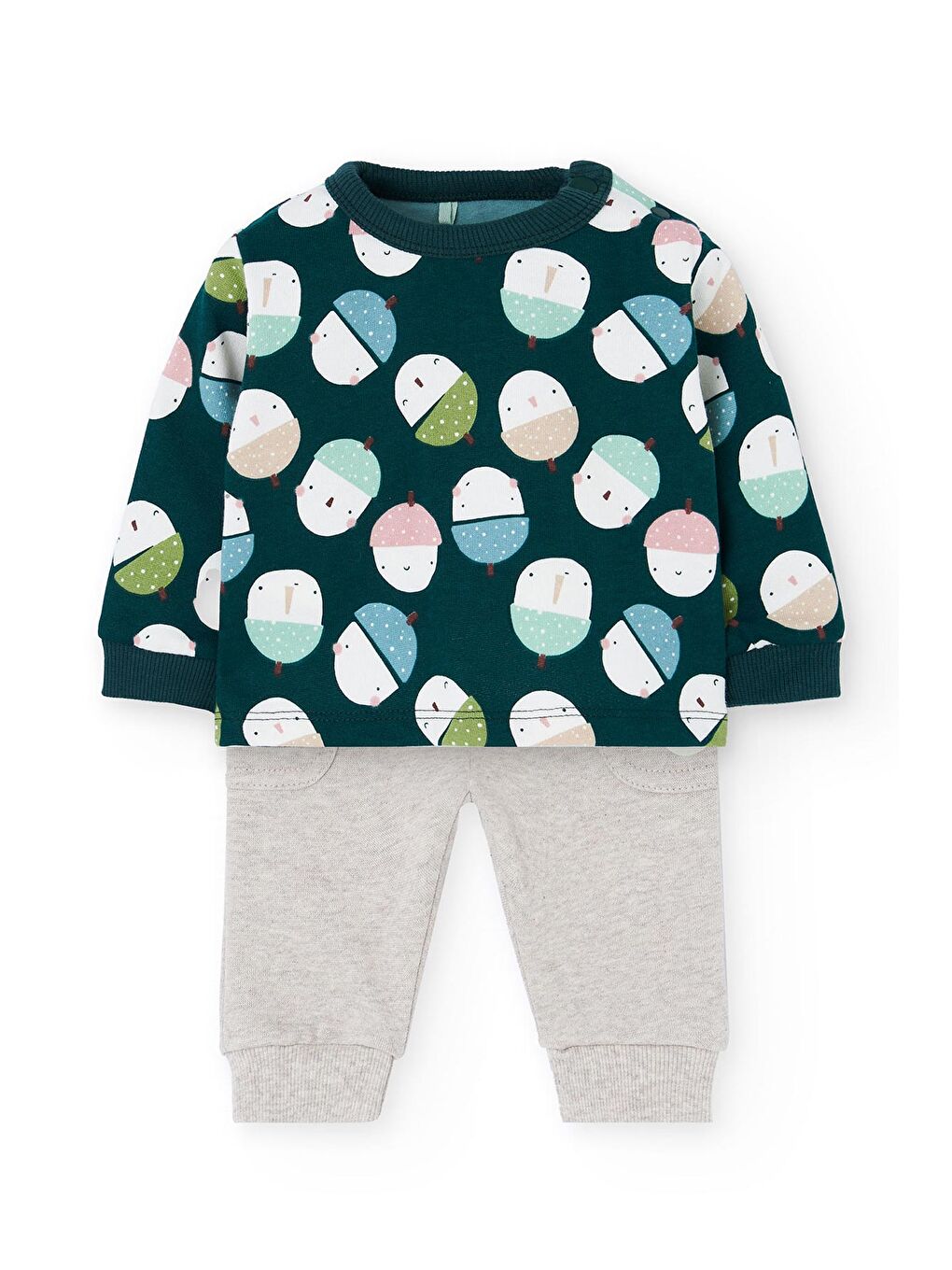 Karışık Erkek Bebek Meyve Baskılı Takım