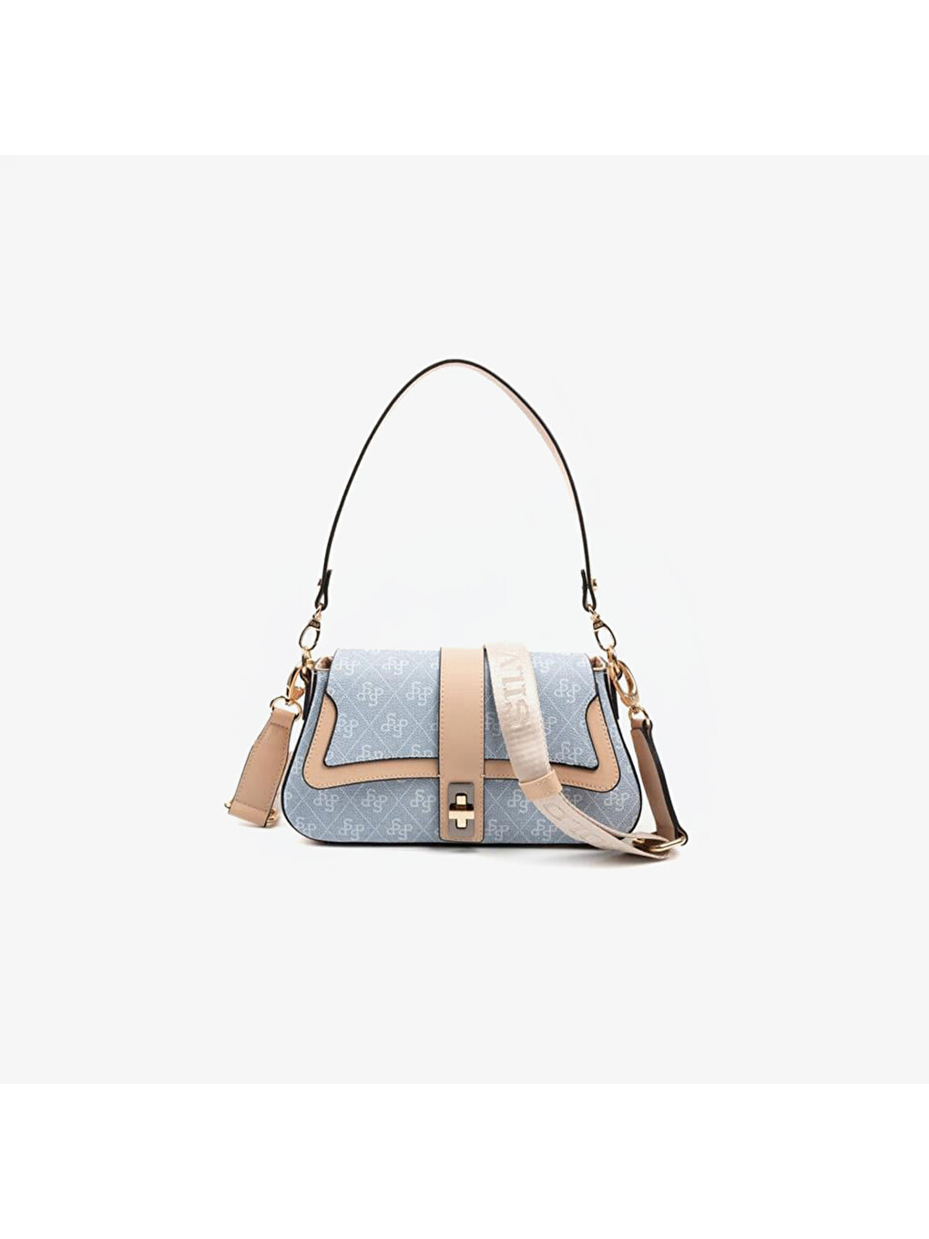 Lacivert Kadın SP1177-M178 SILVER POLO Omuz Çantası Mavi-Ten-5