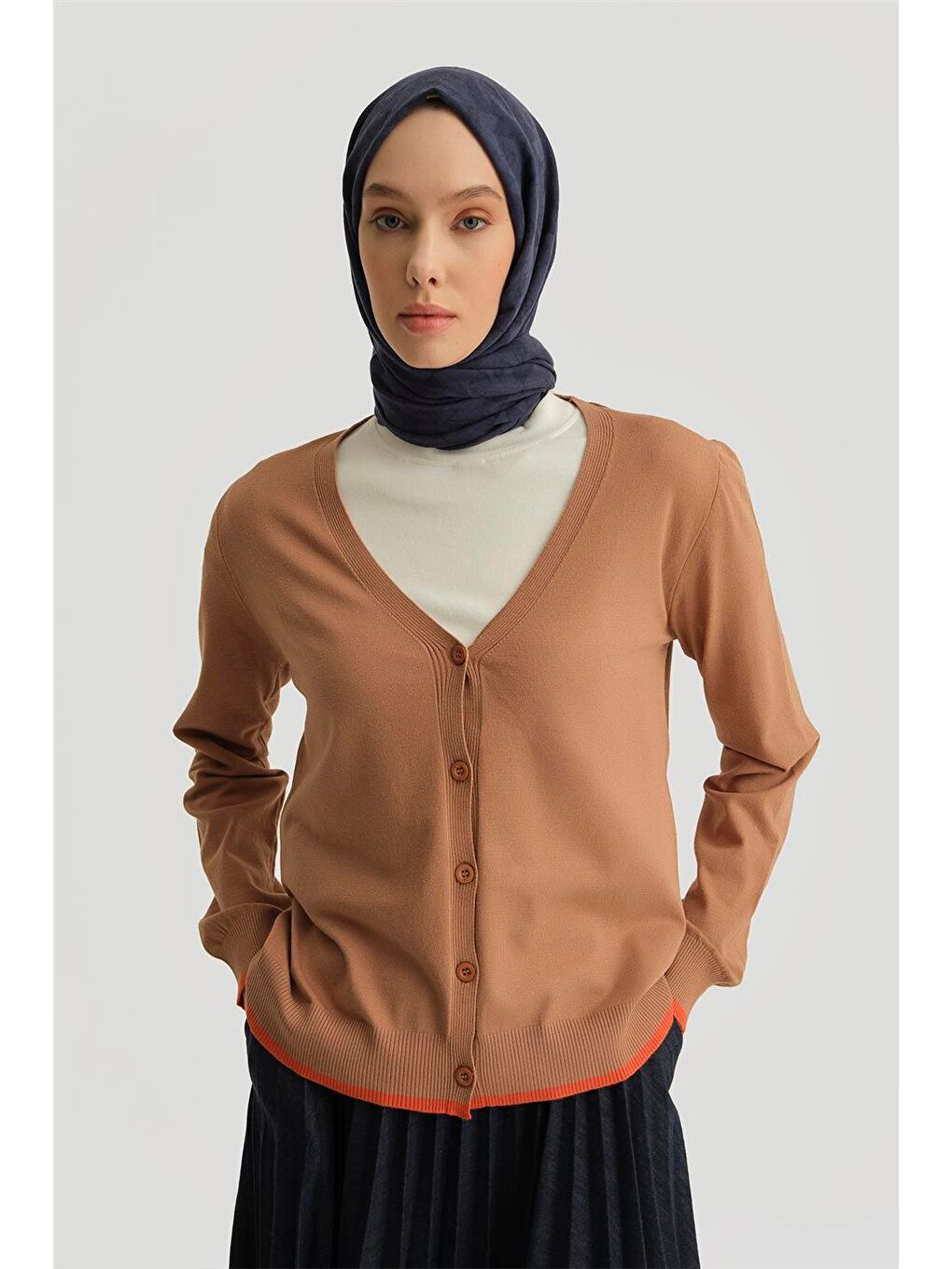 Kahverengi Hırka 24Kd2402 Karamel-2