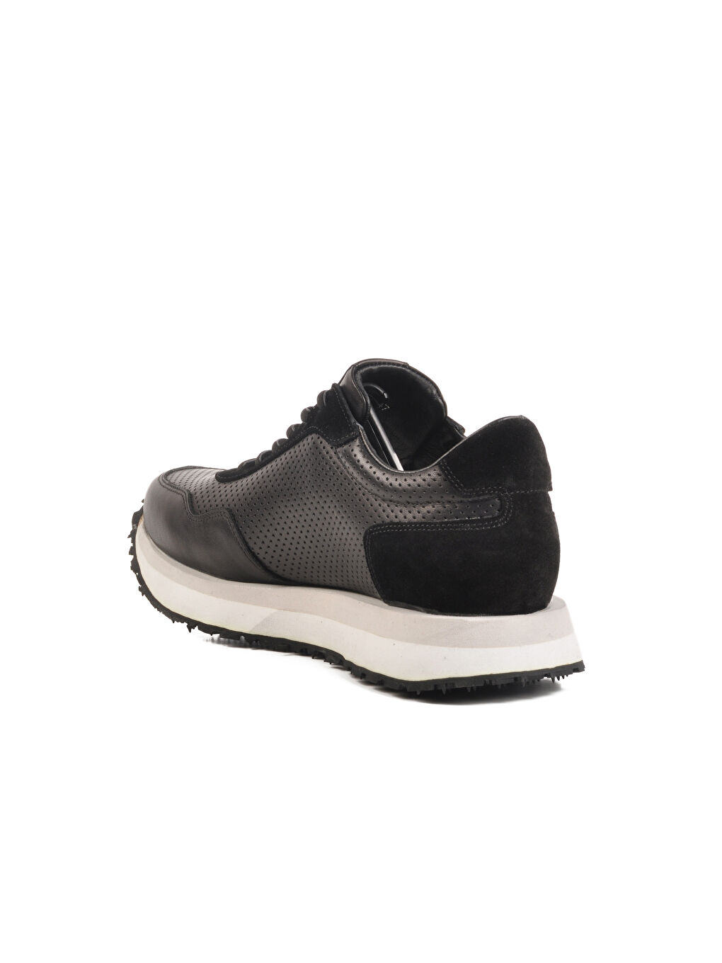 Siyah Hakiki Deri Erkek Sneaker 4Y2187-E2667 M-3