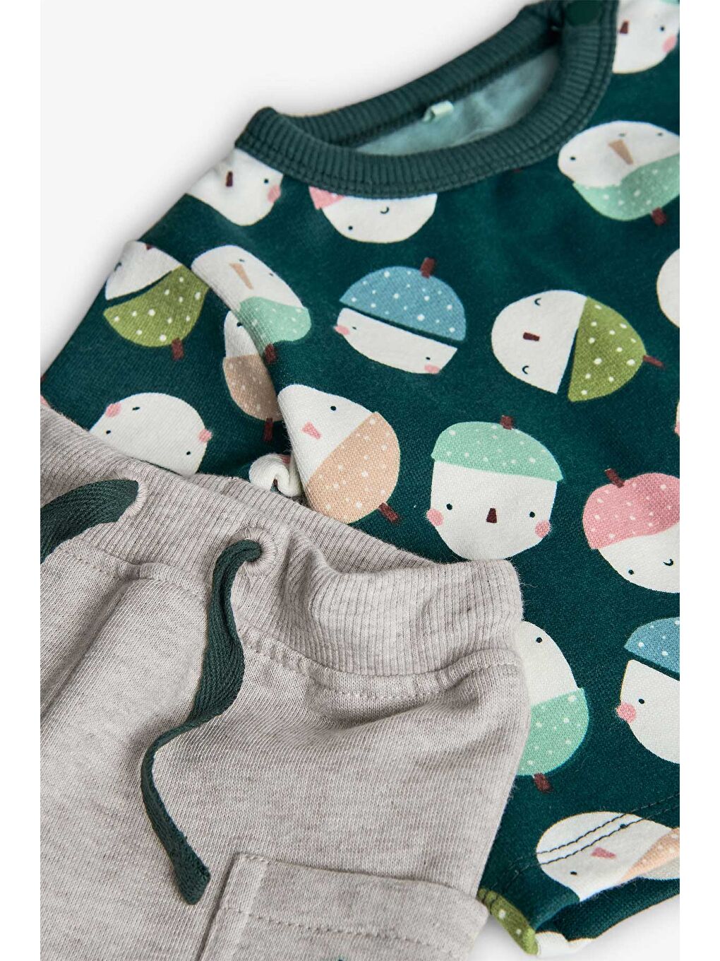 Karışık Erkek Bebek Meyve Baskılı Takım-6