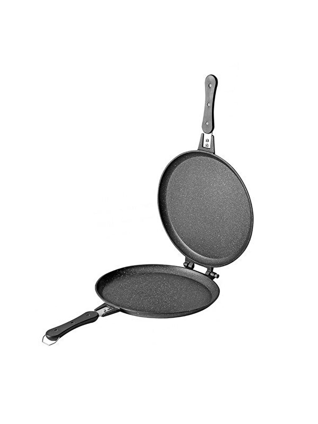 Alüminyum Döküm Balık Tavası - Siyah - 30 cm-5