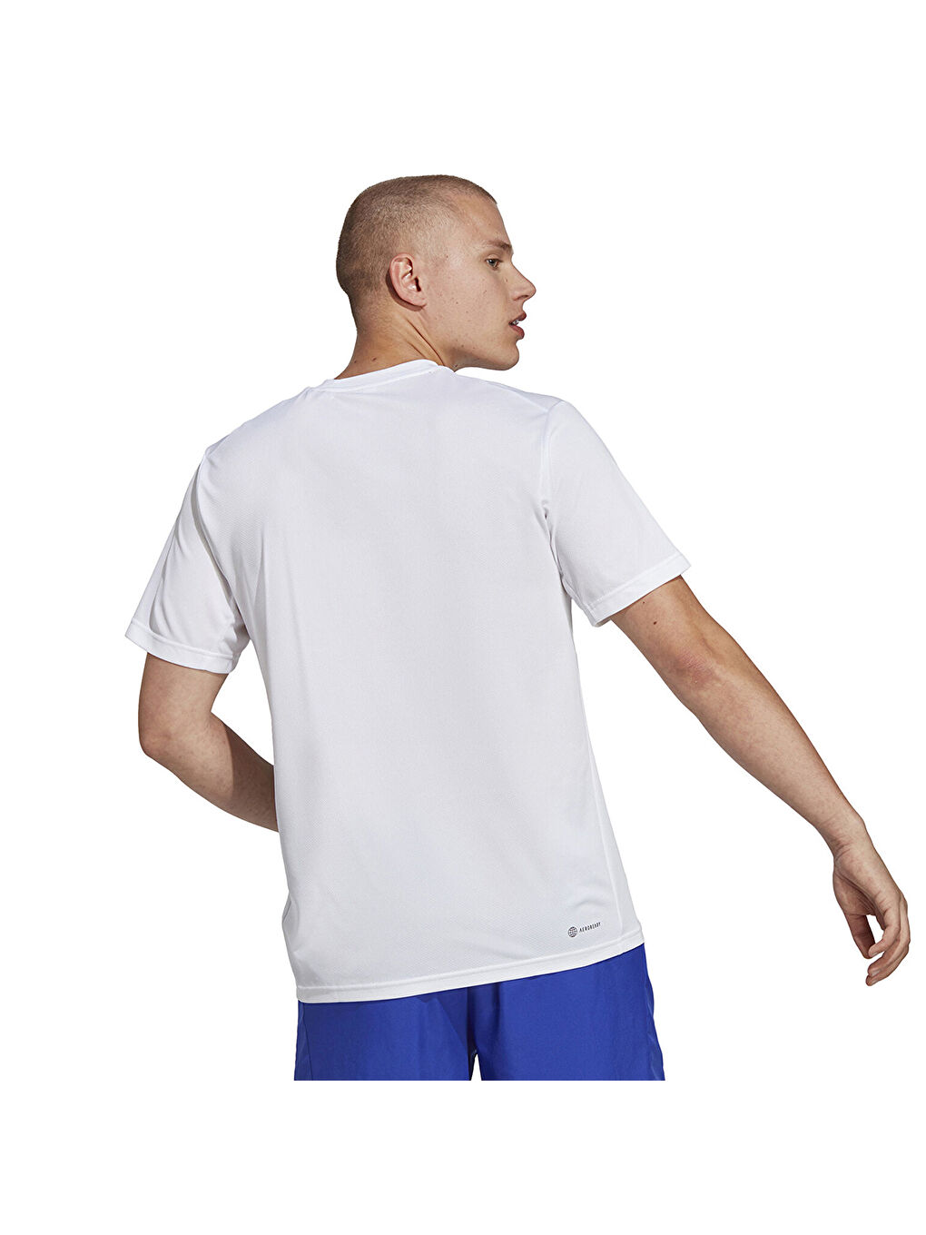 Training Essentials Base Erkek Beyaz Yuvarlak Yaka Tişört-1