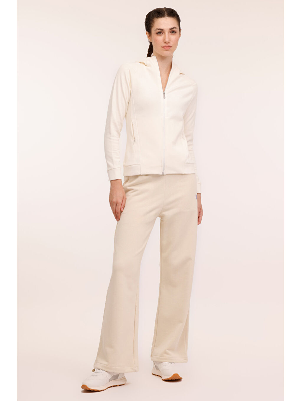 WL VALENCIA 18SS380 4PR Beyaz Kadın Eşofman Üstü-2