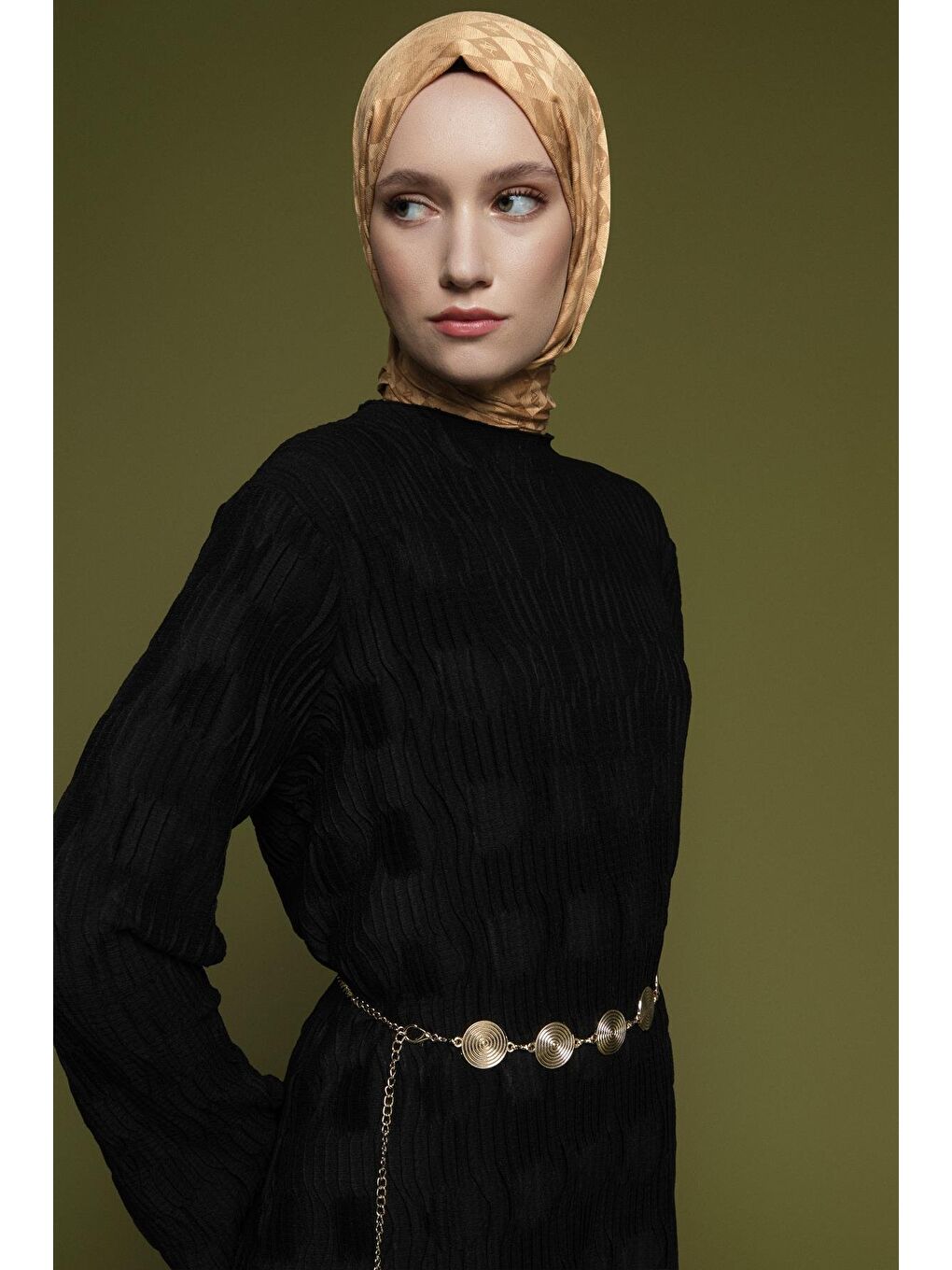 Jakarlı Örme Takım Siyah-2