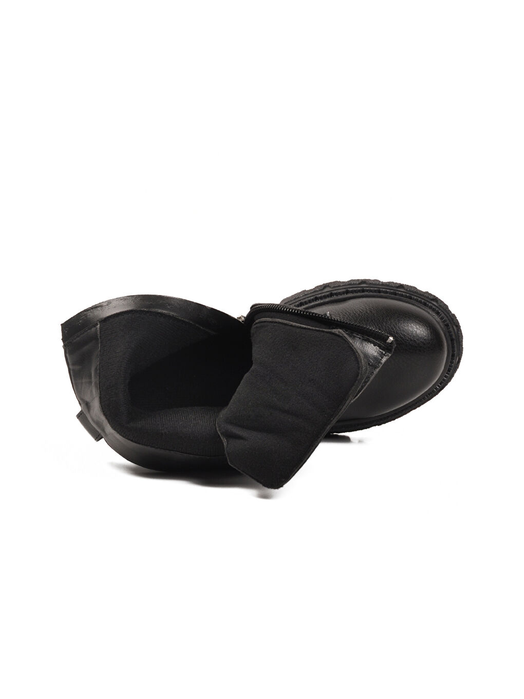 Siyah İçi Polarlı Kaymaz Kız Çocuk Bot Caneda F-3