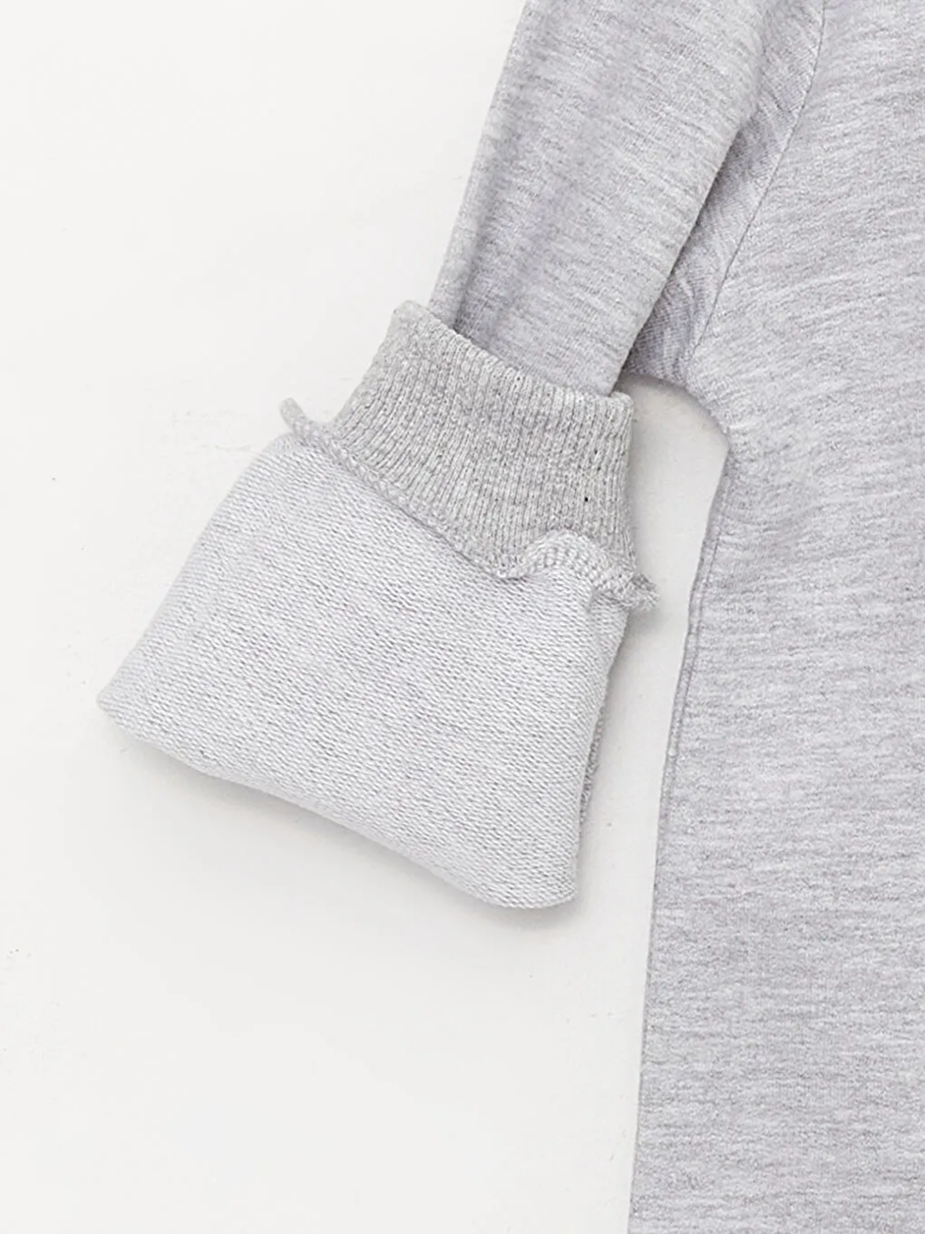 Antrasit Bisiklet Yaka Erkek Bebek Sweatshirt ve Eşofman Alt 2'li Takım-3