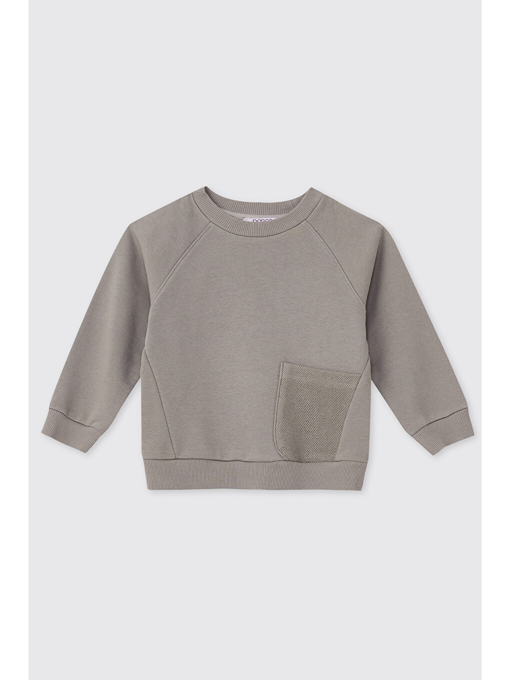 Erkek Bebek Reglan Kollu Gri Takım-1
