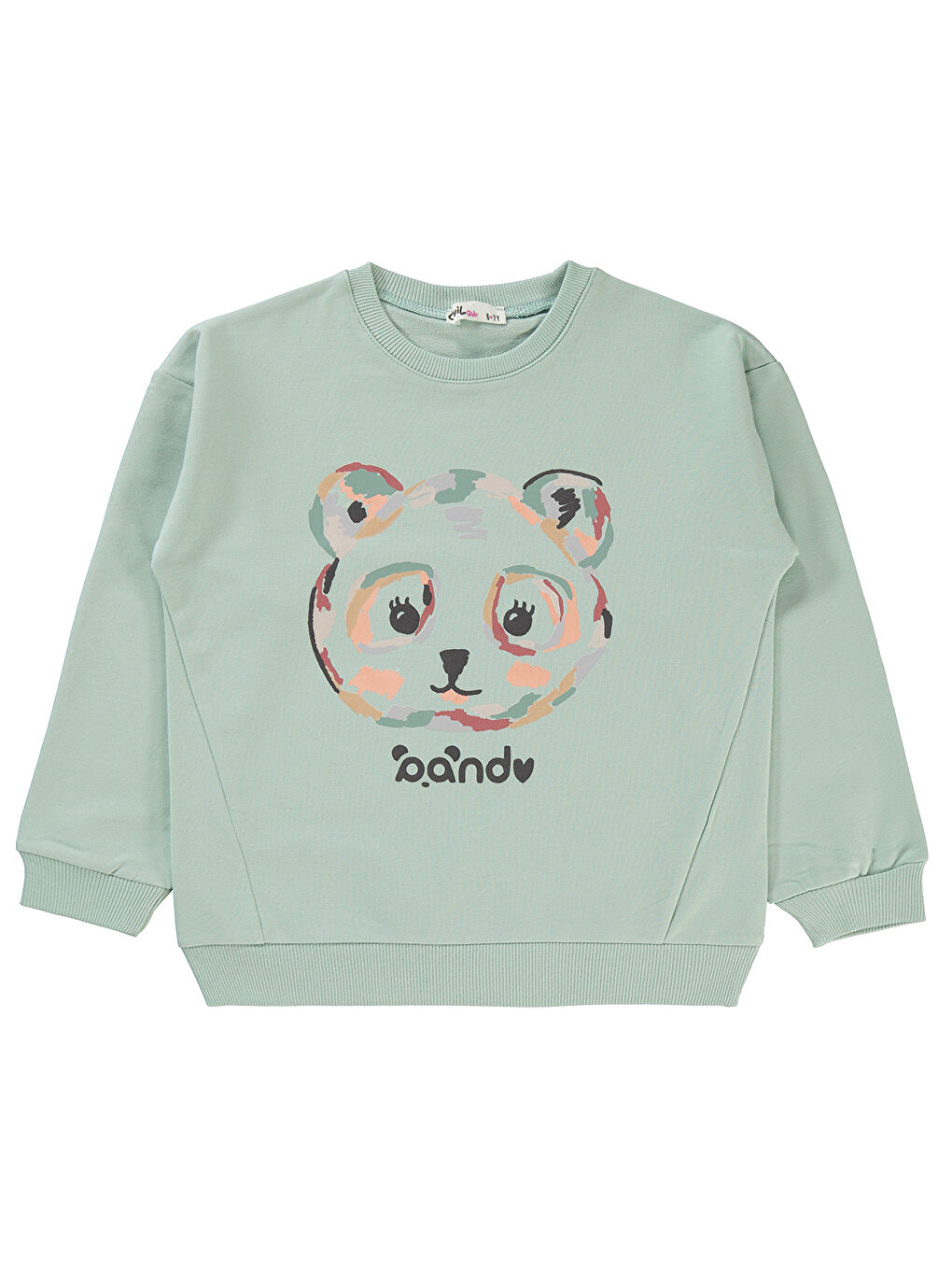 Civil Nane Yeşili Girls Kız Çocuk Sweatshirt 6-9 Yaş Taze Nane