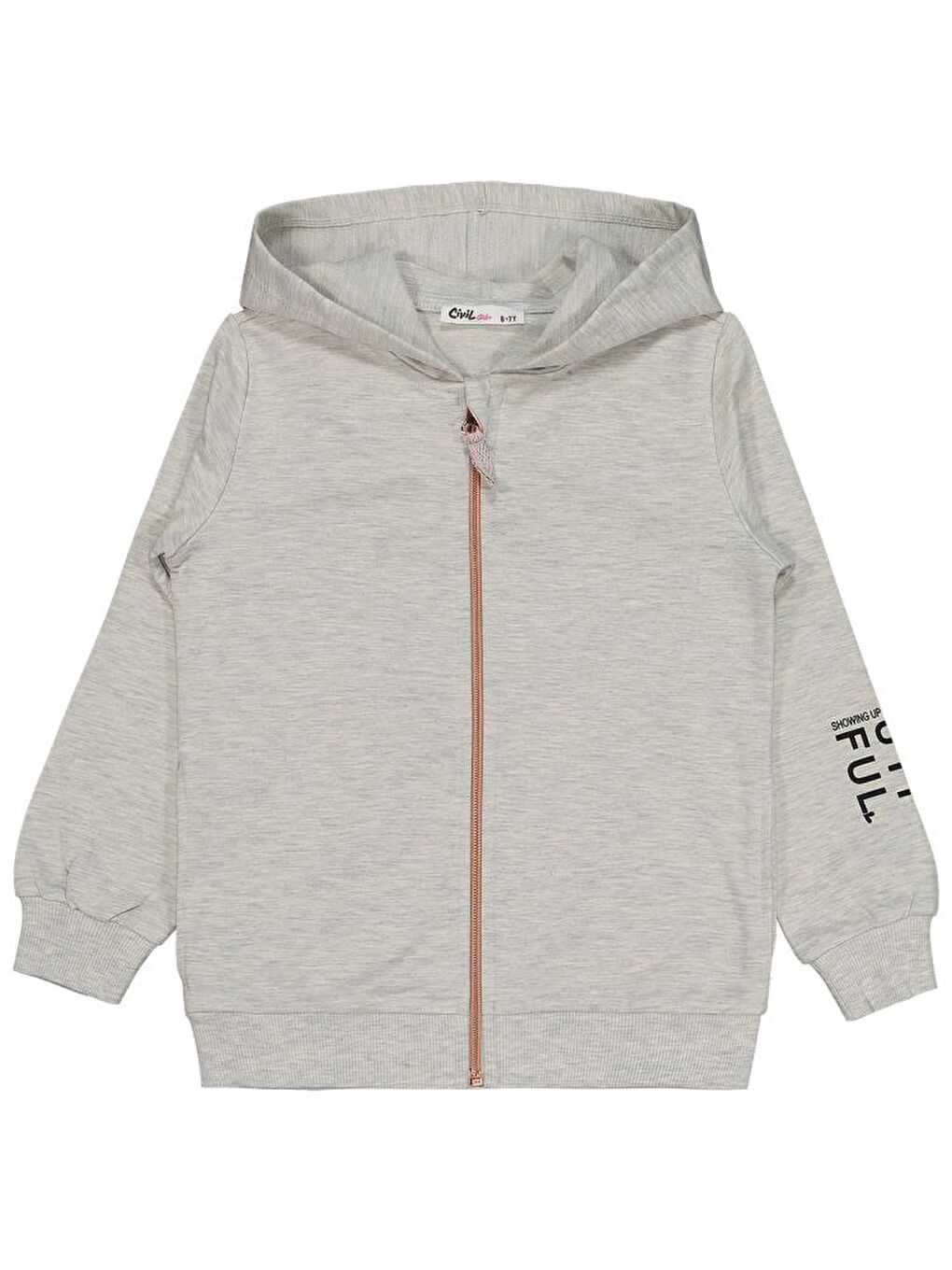 Girls Basic 10-13 Yaş Hırka - Ekru 11-12 Yaş