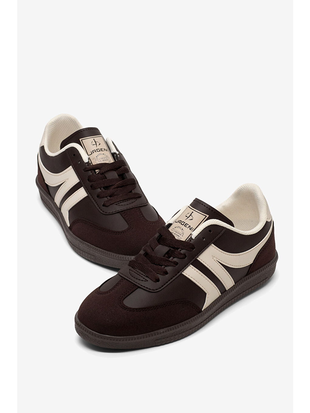 Kahverengi Kadın Kahve Bej Rahat Kalıp Nefes Alabilen Sneaker-2
