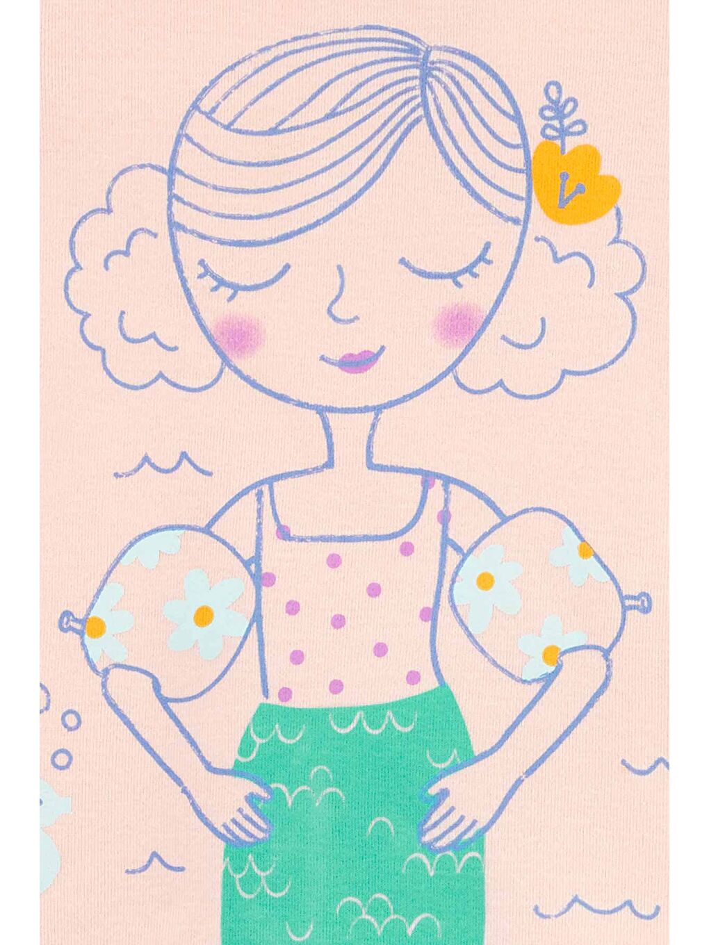 Yeşil Kız Bebek Pijama Set 4'lü Paket-2