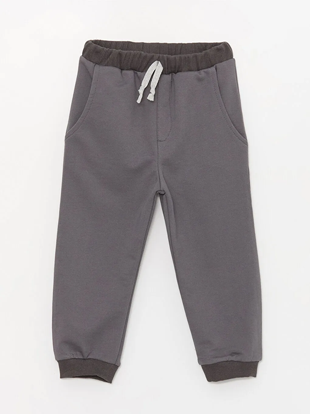 Antrasit Bisiklet Yaka Erkek Bebek Sweatshirt ve Eşofman Alt 2'li Takım-5