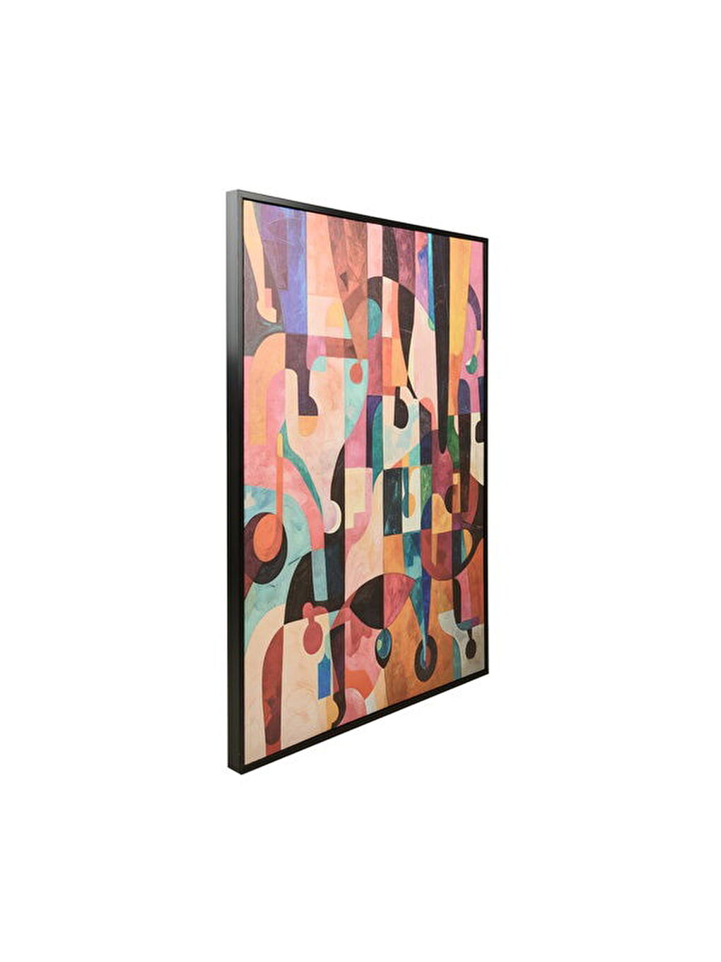 Karışık Deco Human Tablo - Renkli - 100x75 cm-2