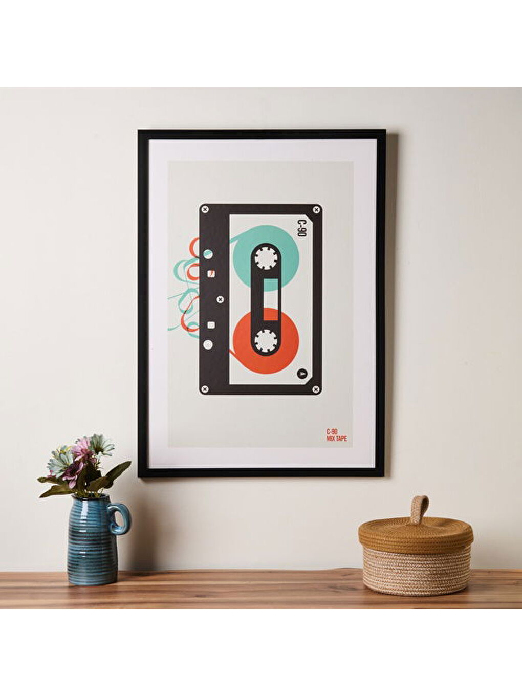 Karışık Deco Cinta Tablo - Renkli - 70x50 cm