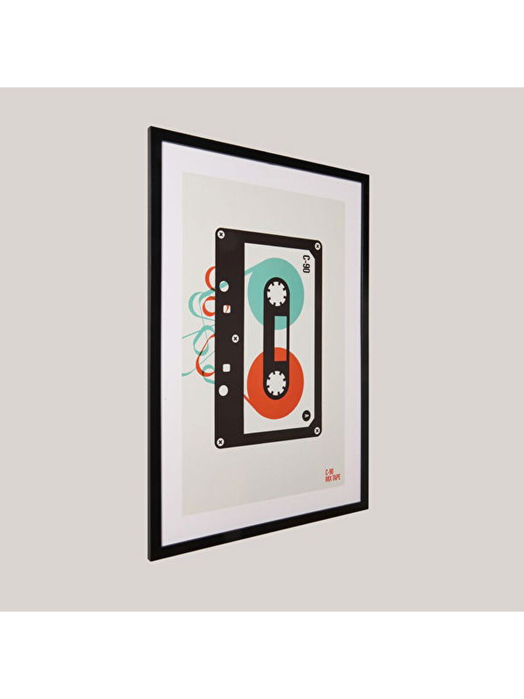 Karışık Deco Cinta Tablo - Renkli - 70x50 cm-1