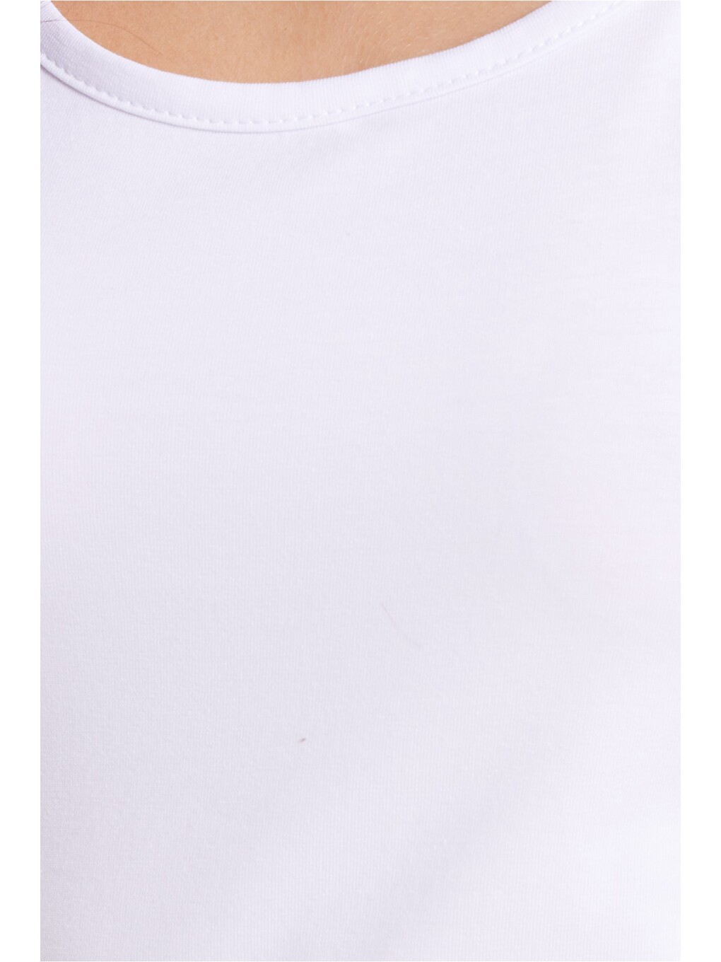 Kadın Slim Fit Dar Kesim Pamuklu Elastanlı Boyundan Bağlamalı Yumuşak Dokulu Beyaz Bluz-4