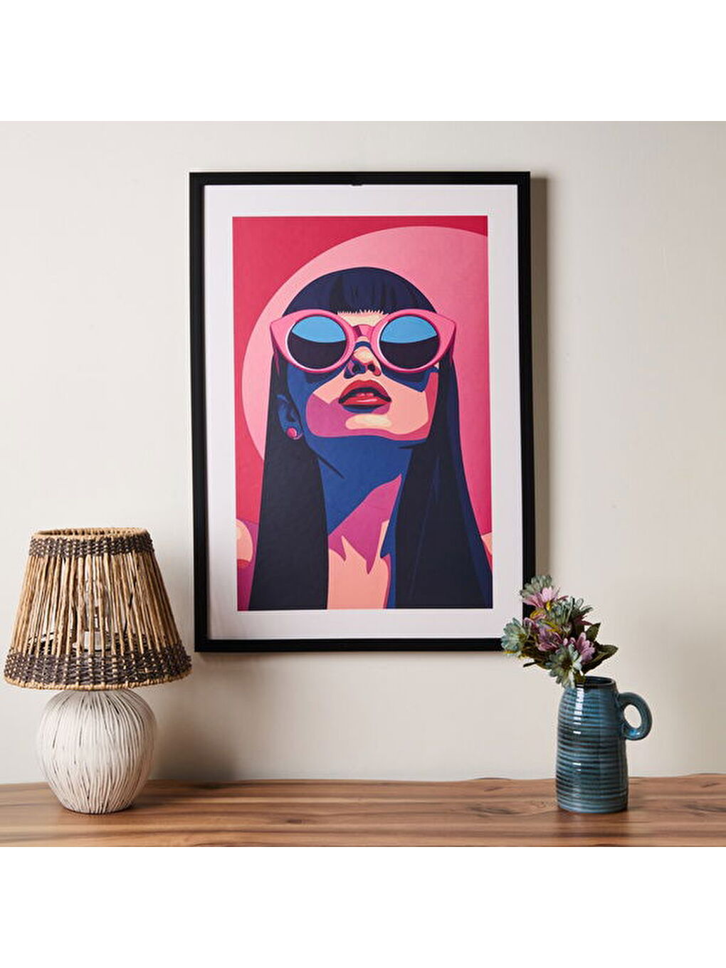 Karışık Deco Camila Tablo - Renkli - 70x50 cm