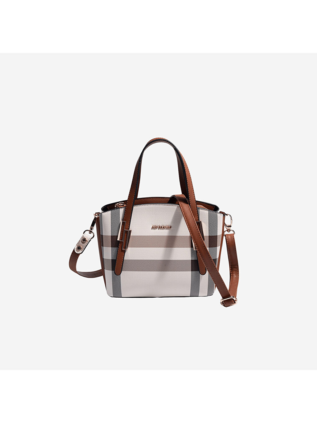 Karışık Kadın SP1021-MK48 SILVER POLO Omuz Çantası Krem-Taba-4