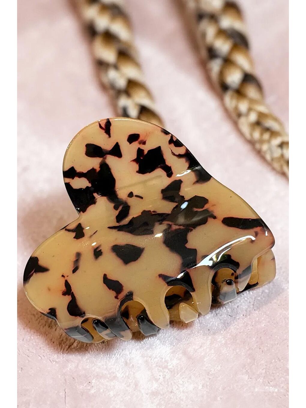 Bej Kalp Model Lüks Asetat Mandal Toka-4