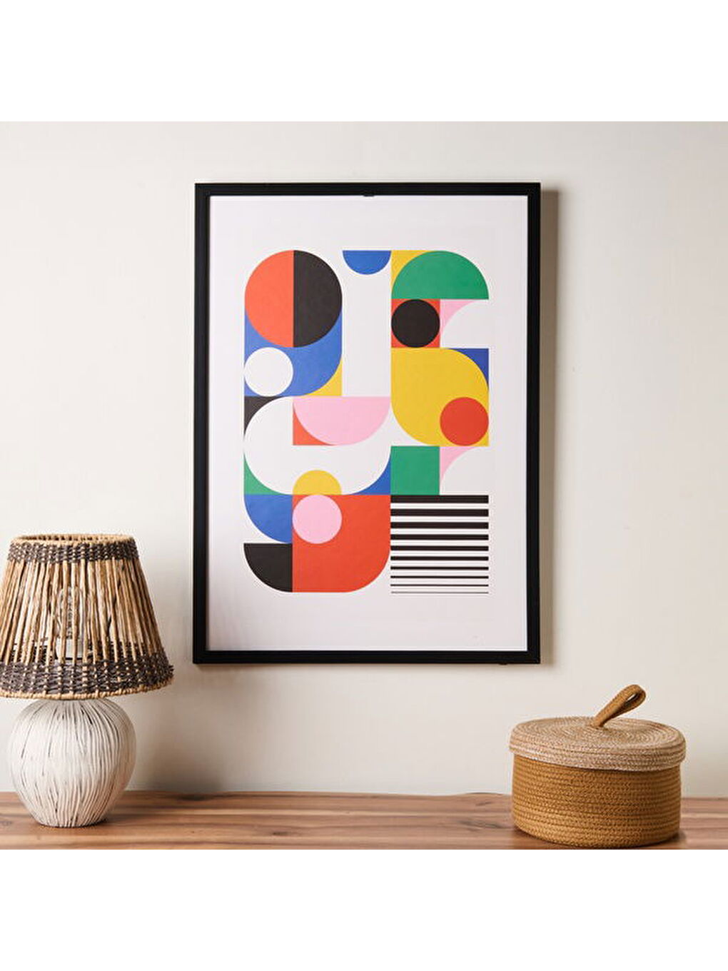 Karışık Deco Abstracto Tablo - Renkli - 70x50 cm