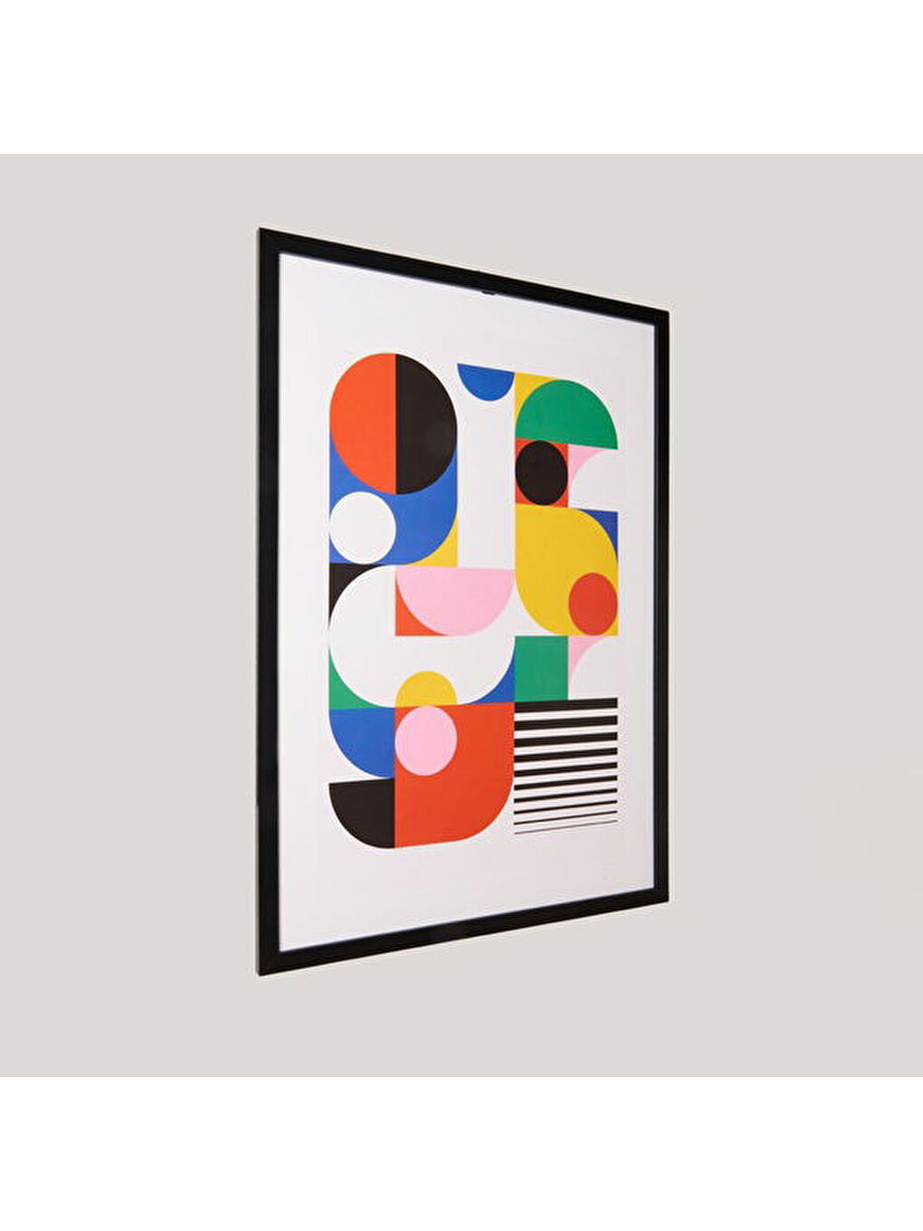 Karışık Deco Abstracto Tablo - Renkli - 70x50 cm-1