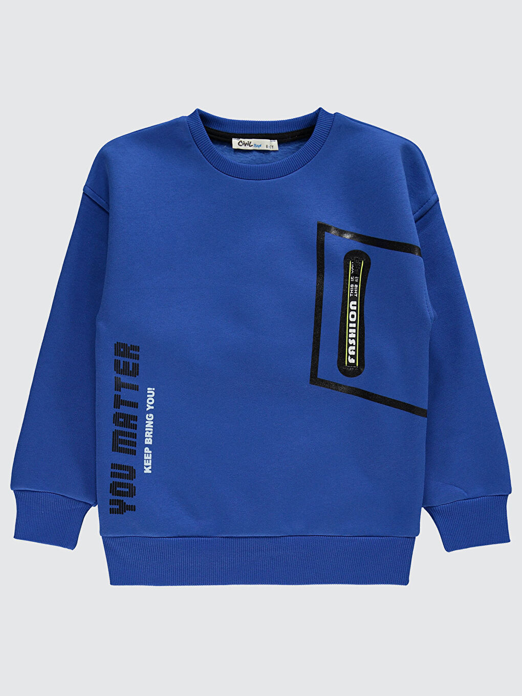 Mavi Boys Erkek Çocuk Sweatshirt 6-9 Yaş Saks
