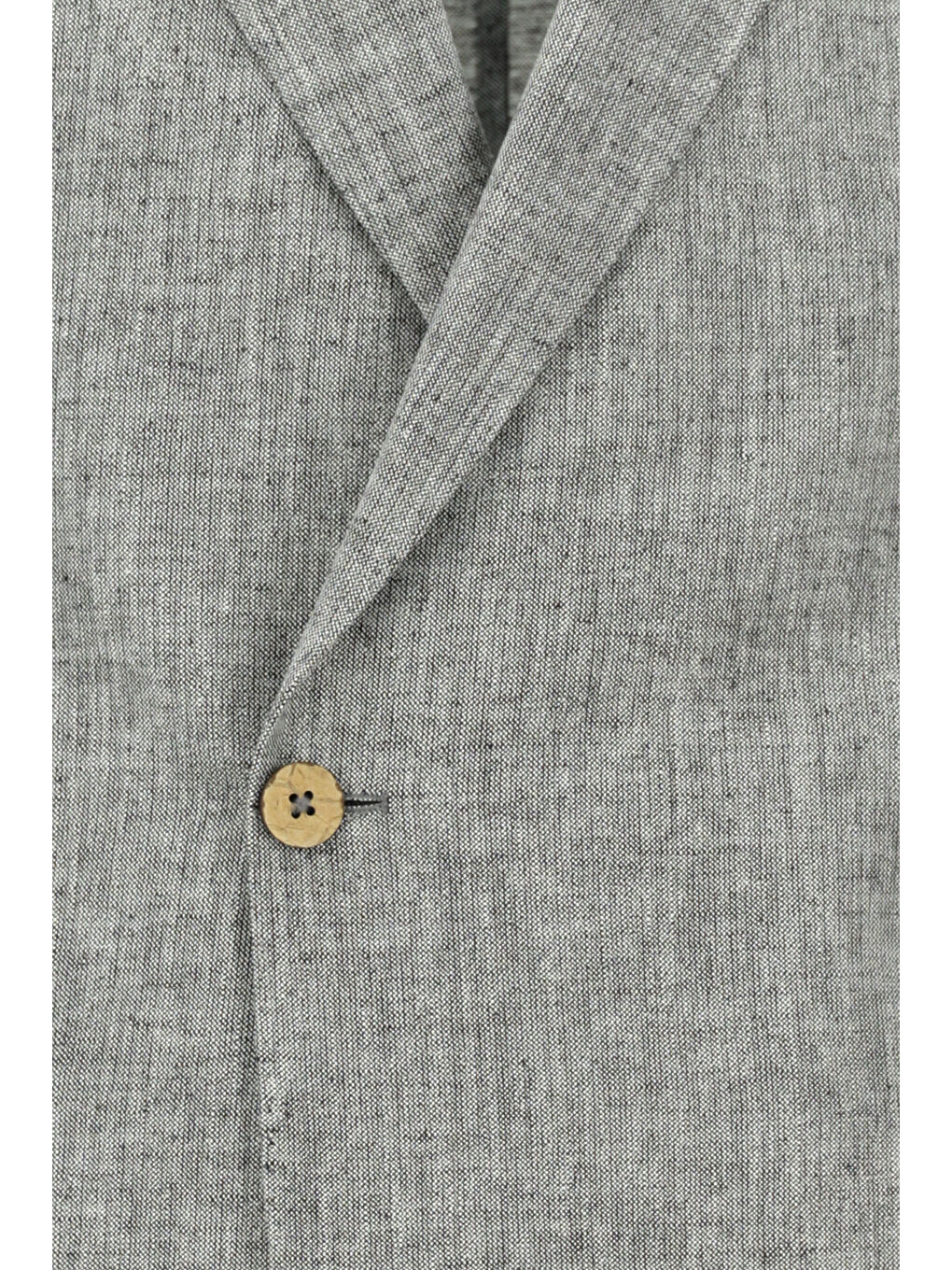 Gri Regular Fit Keten Karışımlı Kruvaze Takım Elbise-3