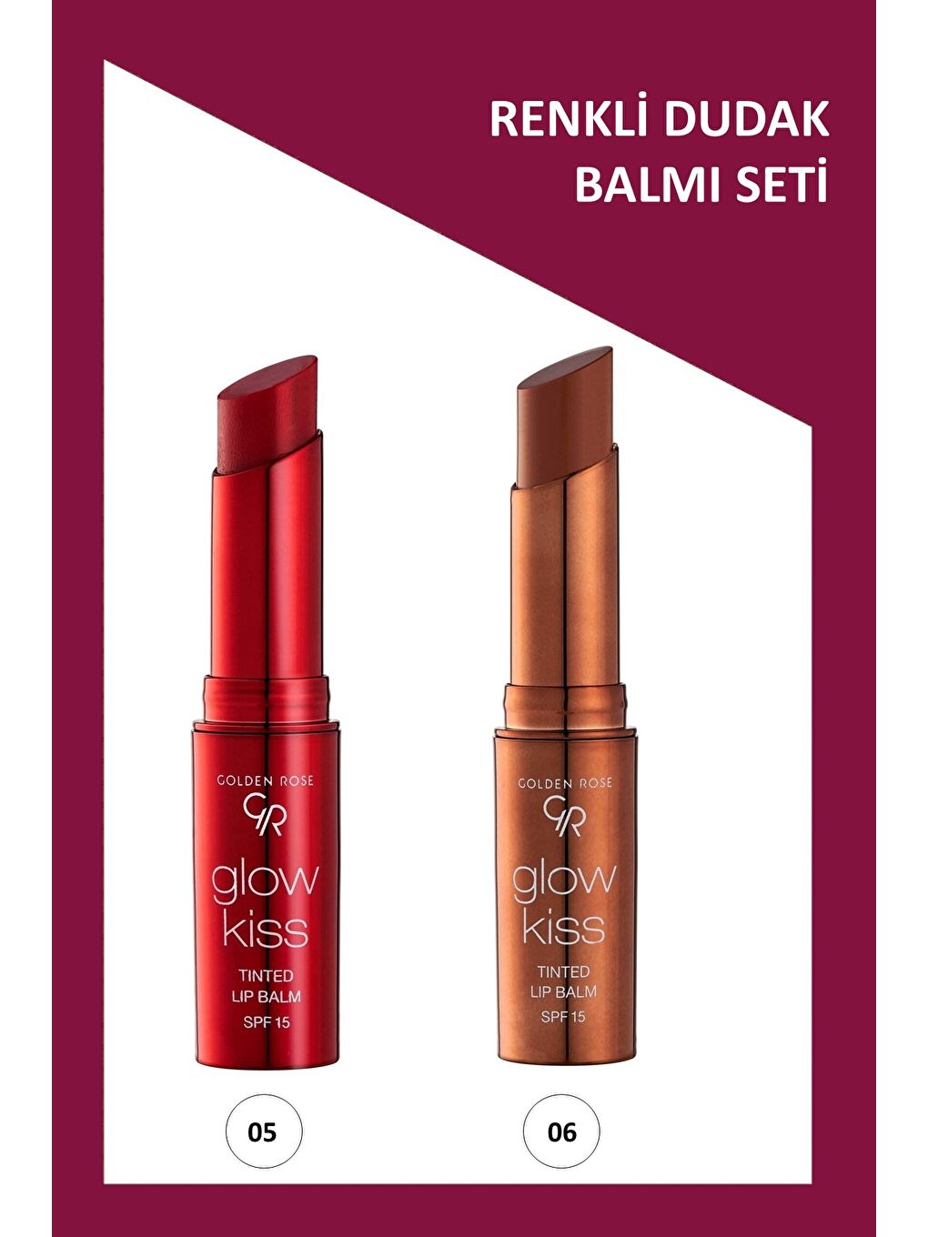 Glow Kiss No: 06 - No: 05 Renkli Dudak Nemlendirici Seti