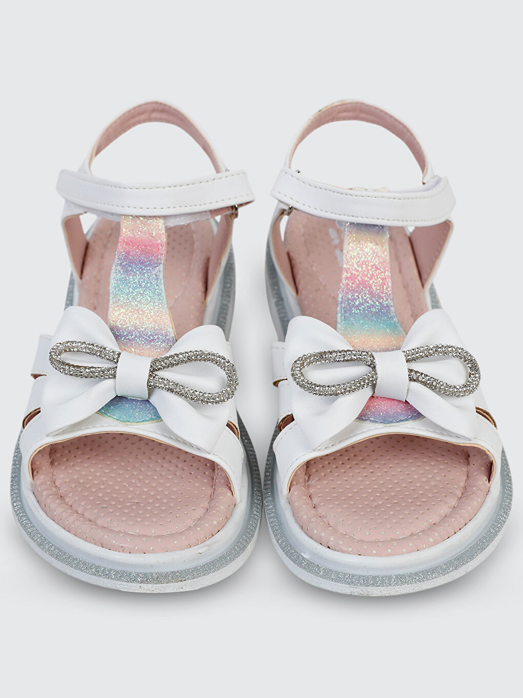 Girls Kız Çocuk Sandalet 31-35 Numara Beyaz-3