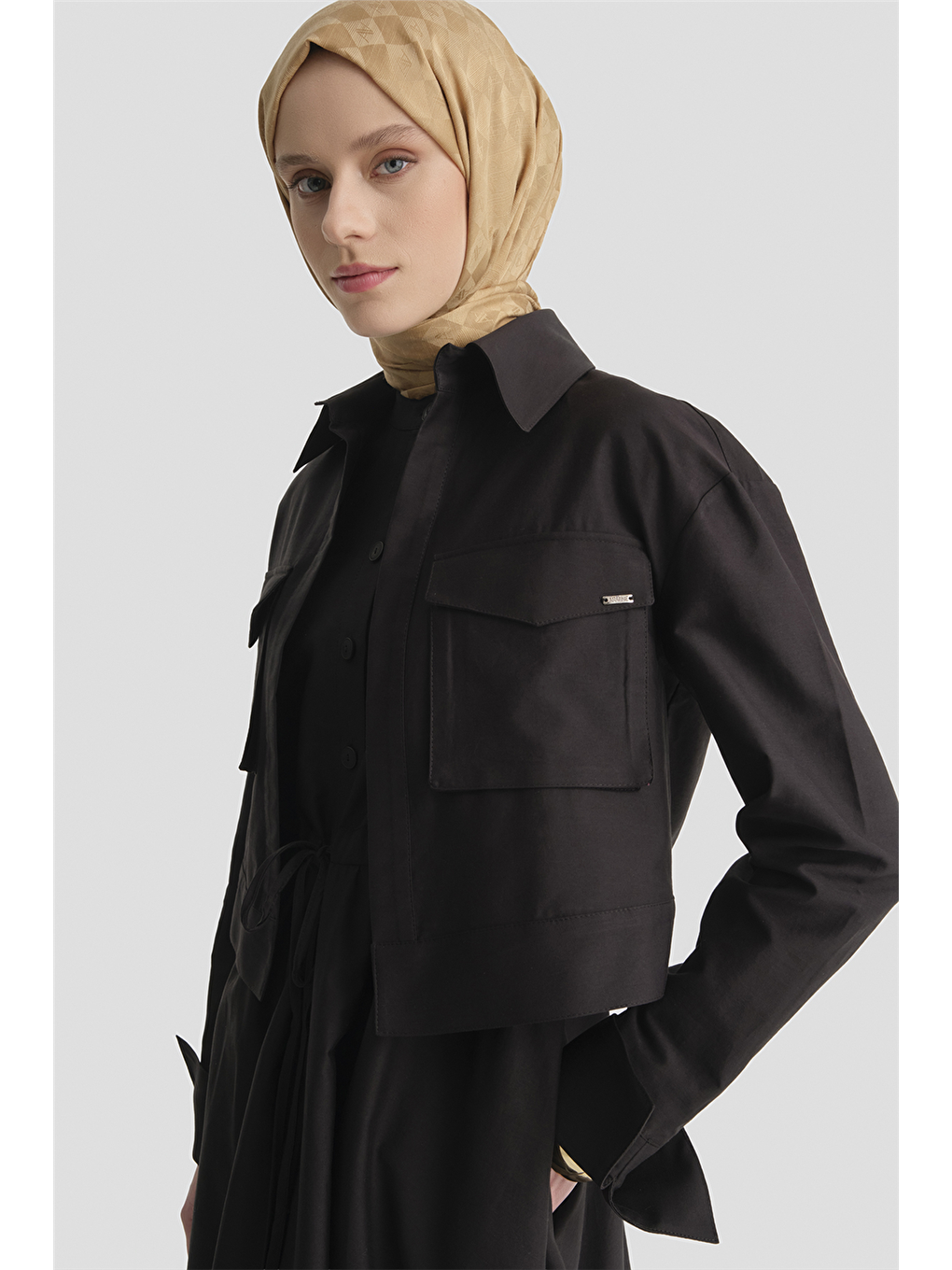 Ceketli Elbise Takım Siyah-3