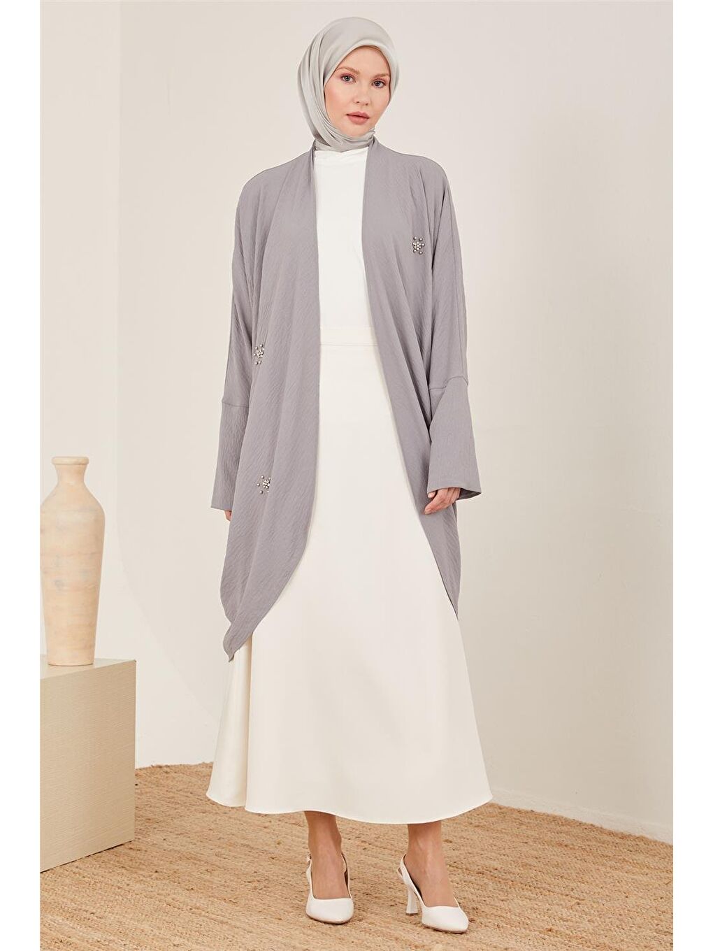 Hırka 23Y5122 Gri Mavi