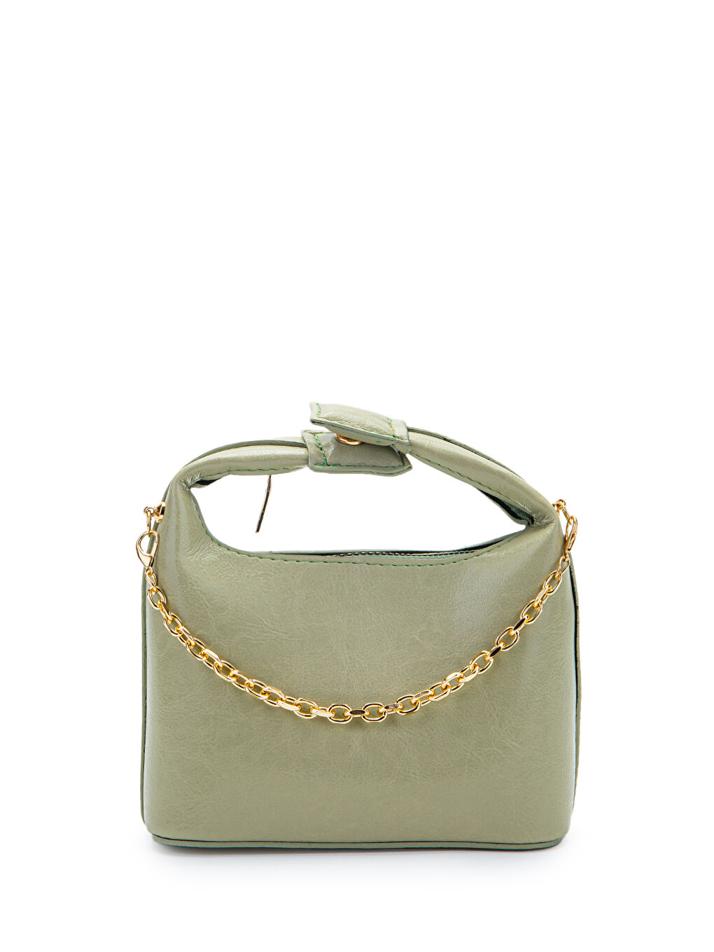 Zincir Askılı Rugan Suni Deri Kadın Çapraz Çanta Ivy Mint Yeşil