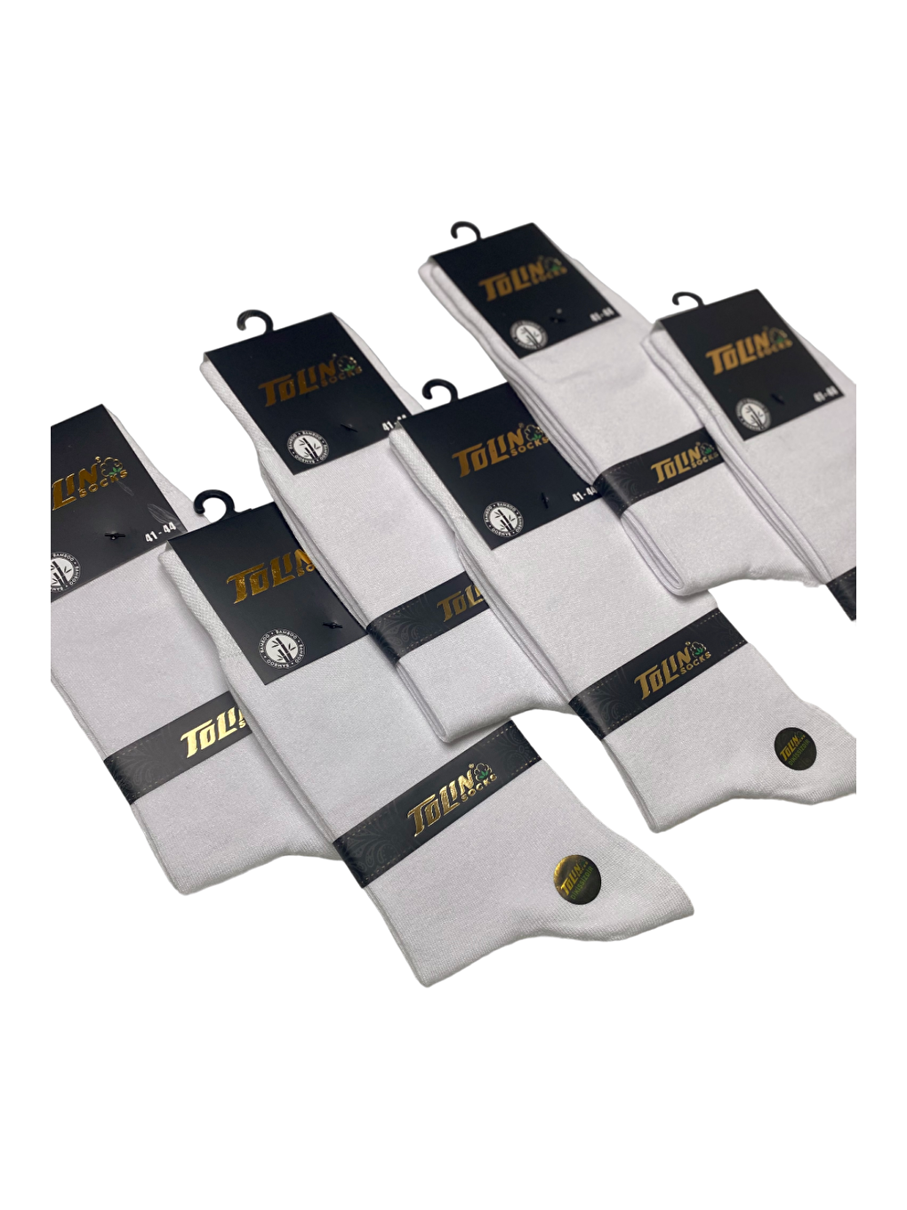 Bambu Erkek Beyaz Dikişsiz Kışlık 12'li Soket Çorap Seti 14600-2