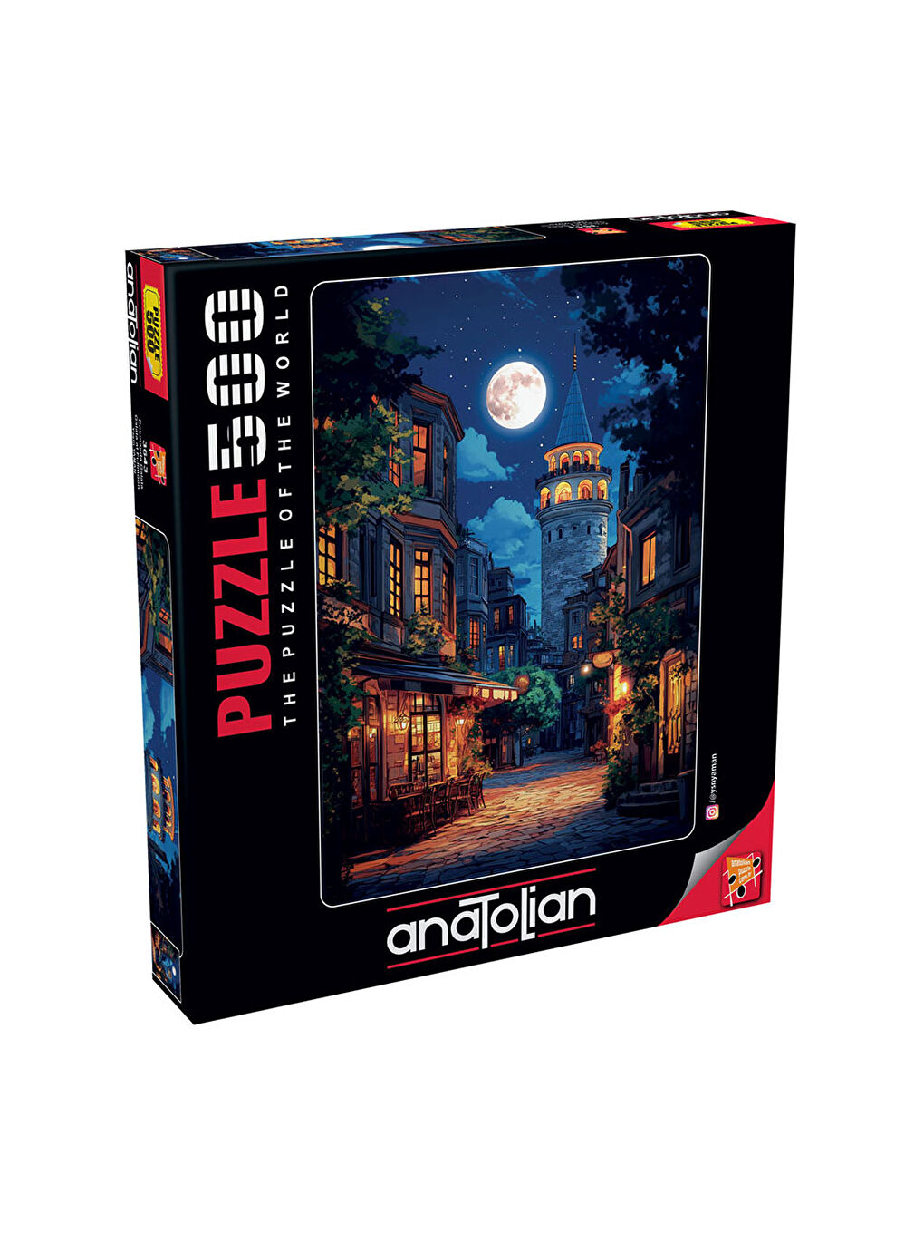 Puzzle 500 Parça Dolunayda Galata 3643
