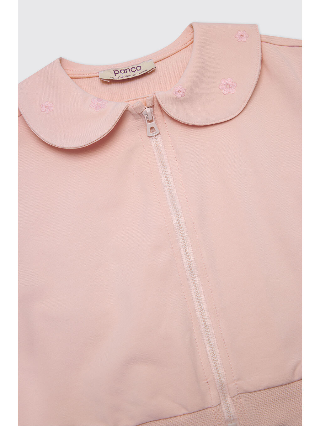 Kız Bebek Fermuarlı Pembe Sweatshirt-2