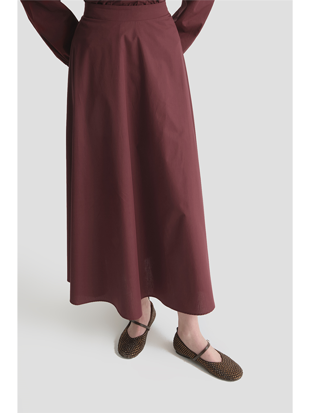 Bağlama Detaylı Takım Bordo-5