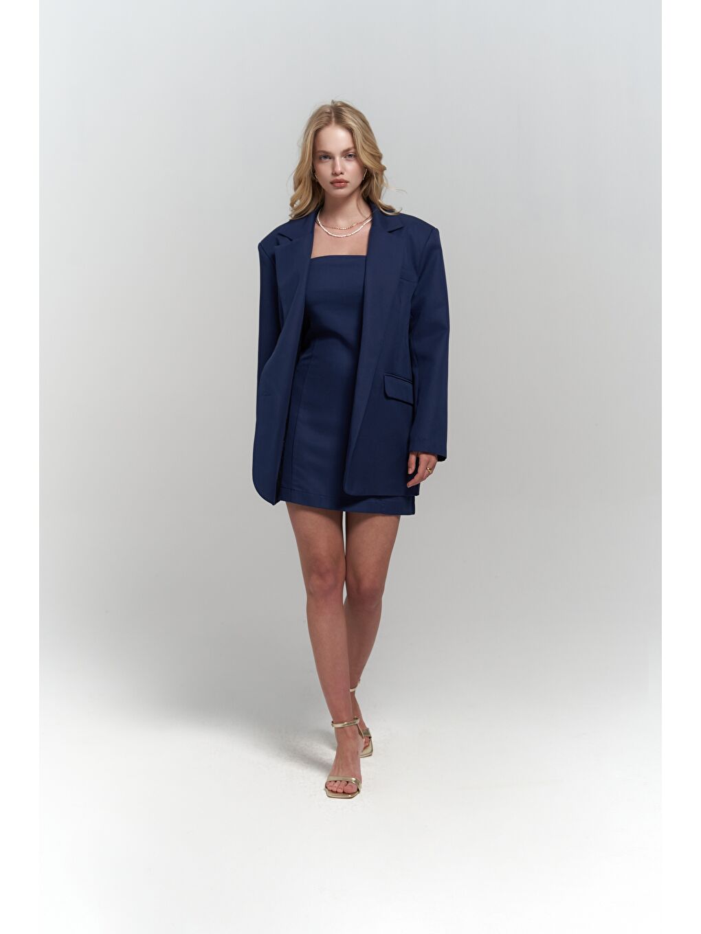 Clara Lacivert Blazer-1