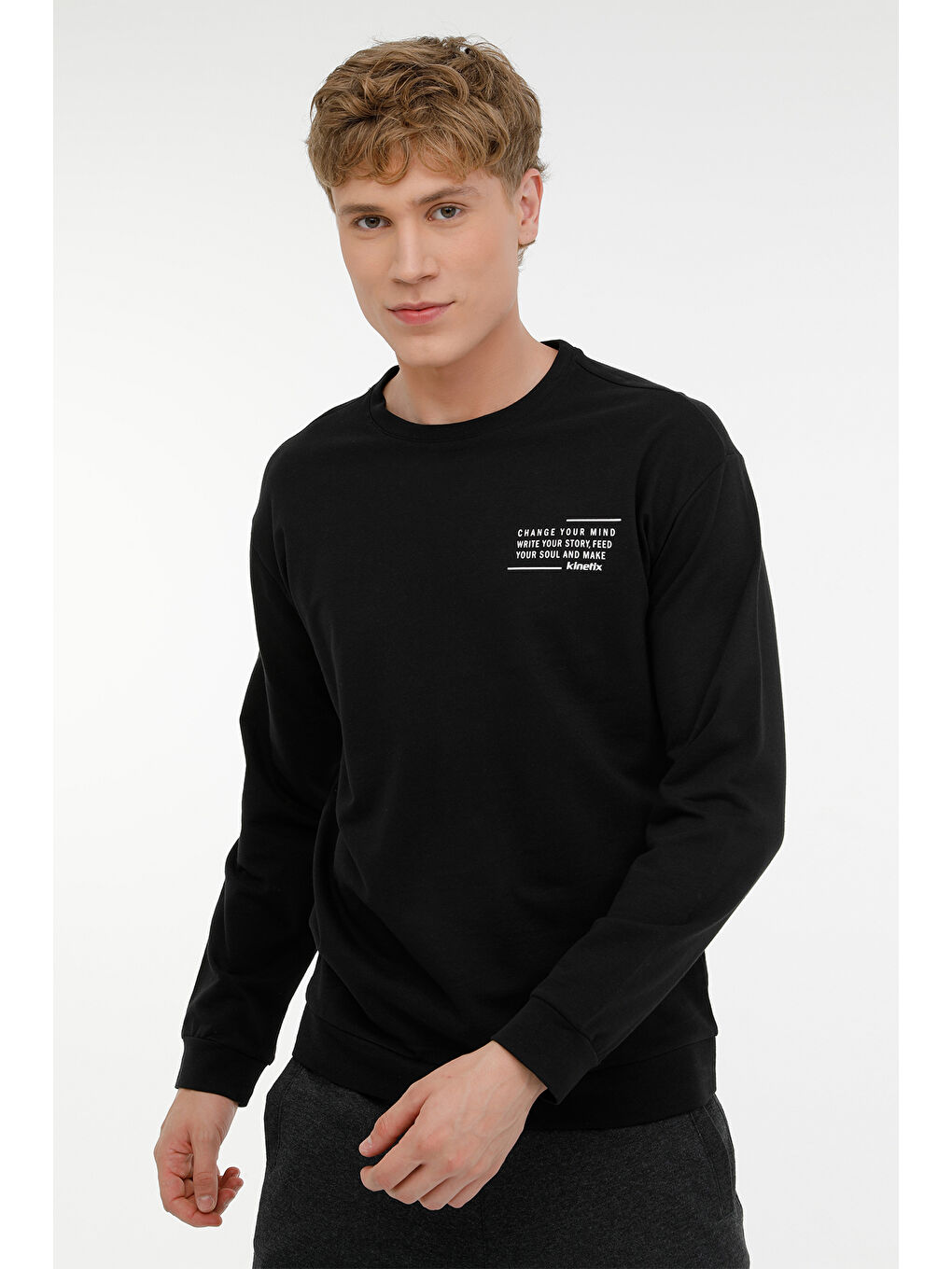 ME KEVIN 16SN753 3PR Siyah Erkek Sweatshirt