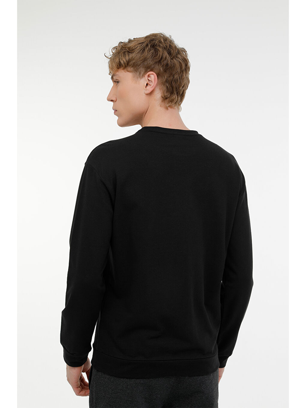 ME KEVIN 16SN753 3PR Siyah Erkek Sweatshirt-1