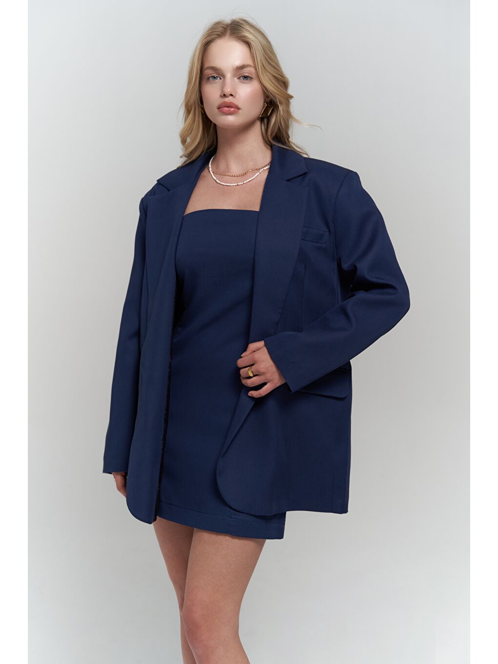 Clara Lacivert Blazer-2