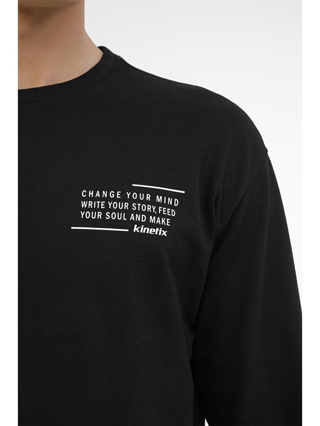 ME KEVIN 16SN753 3PR Siyah Erkek Sweatshirt-3