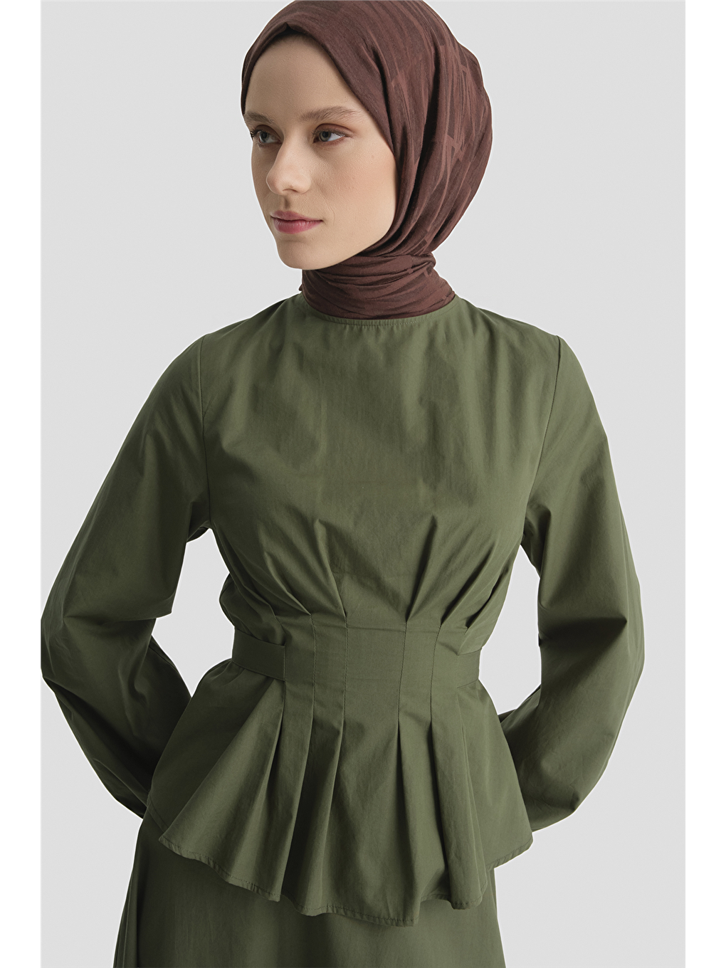 Bağlama Detaylı Takım Haki-2