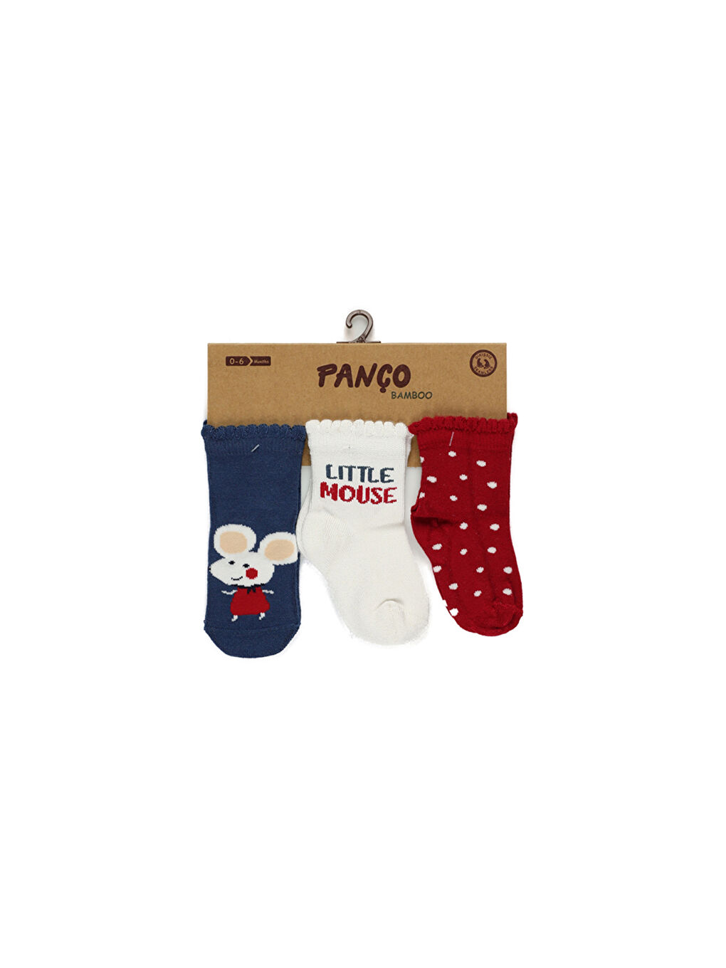 Karışık Kız Çocuk Çok Renkli Bambu Üçlü Soket Çorap-1