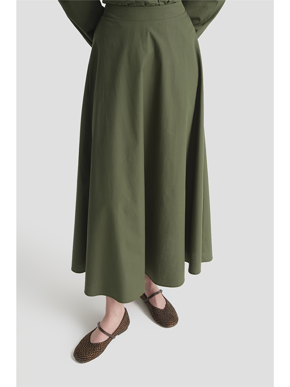 Bağlama Detaylı Takım Haki-5