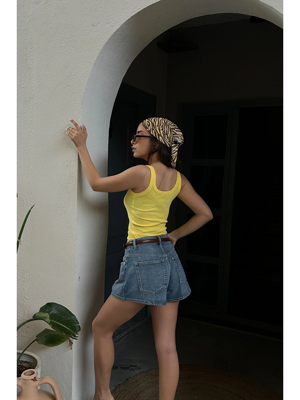 Kadın Sarı Basic Atlet 1017-0162-2