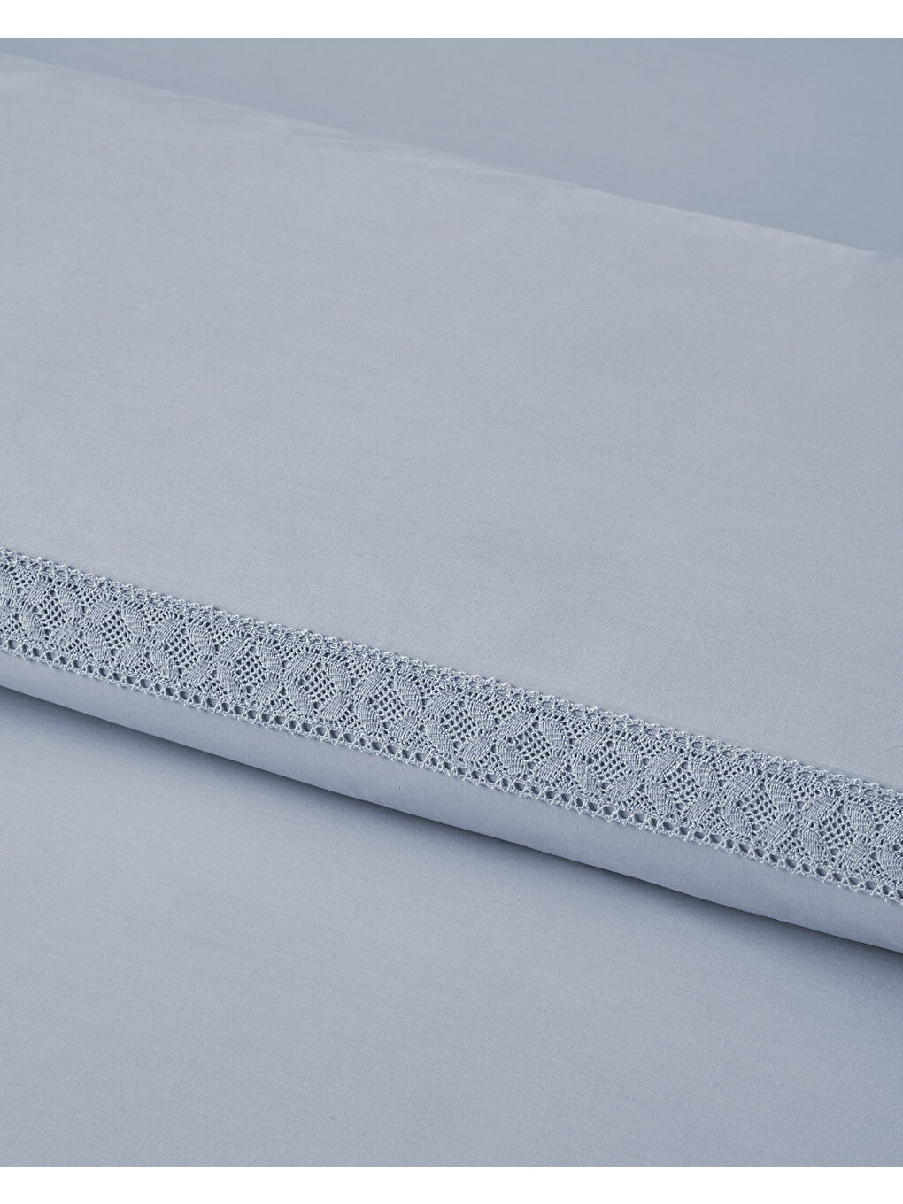 Lace Elegance Kopanakili Perkal King Size Nevresim Takımı 240x220 cm Lila-2