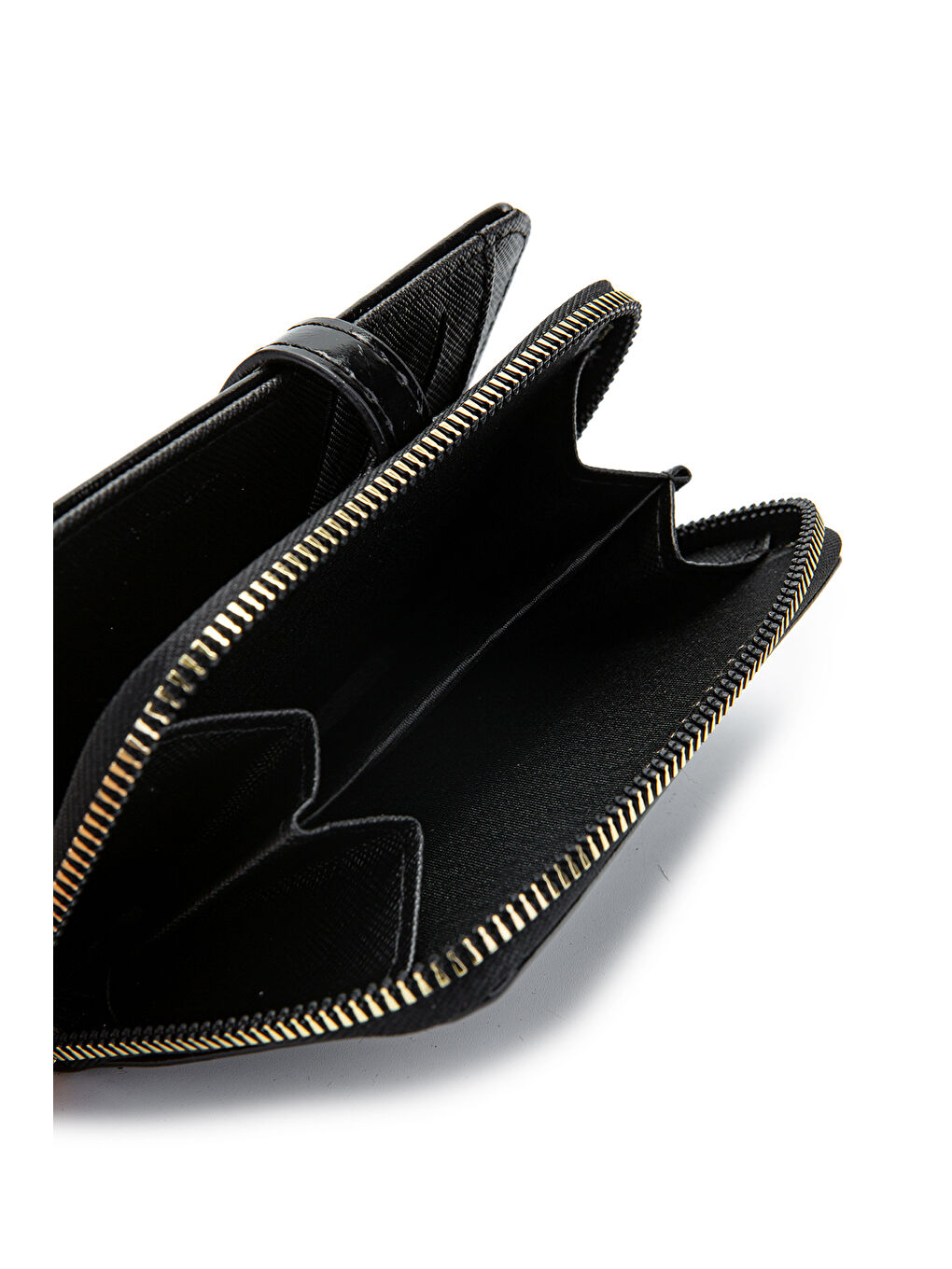 Rugan Suni Deri Kadın Cüzdan Siyah MN107-3