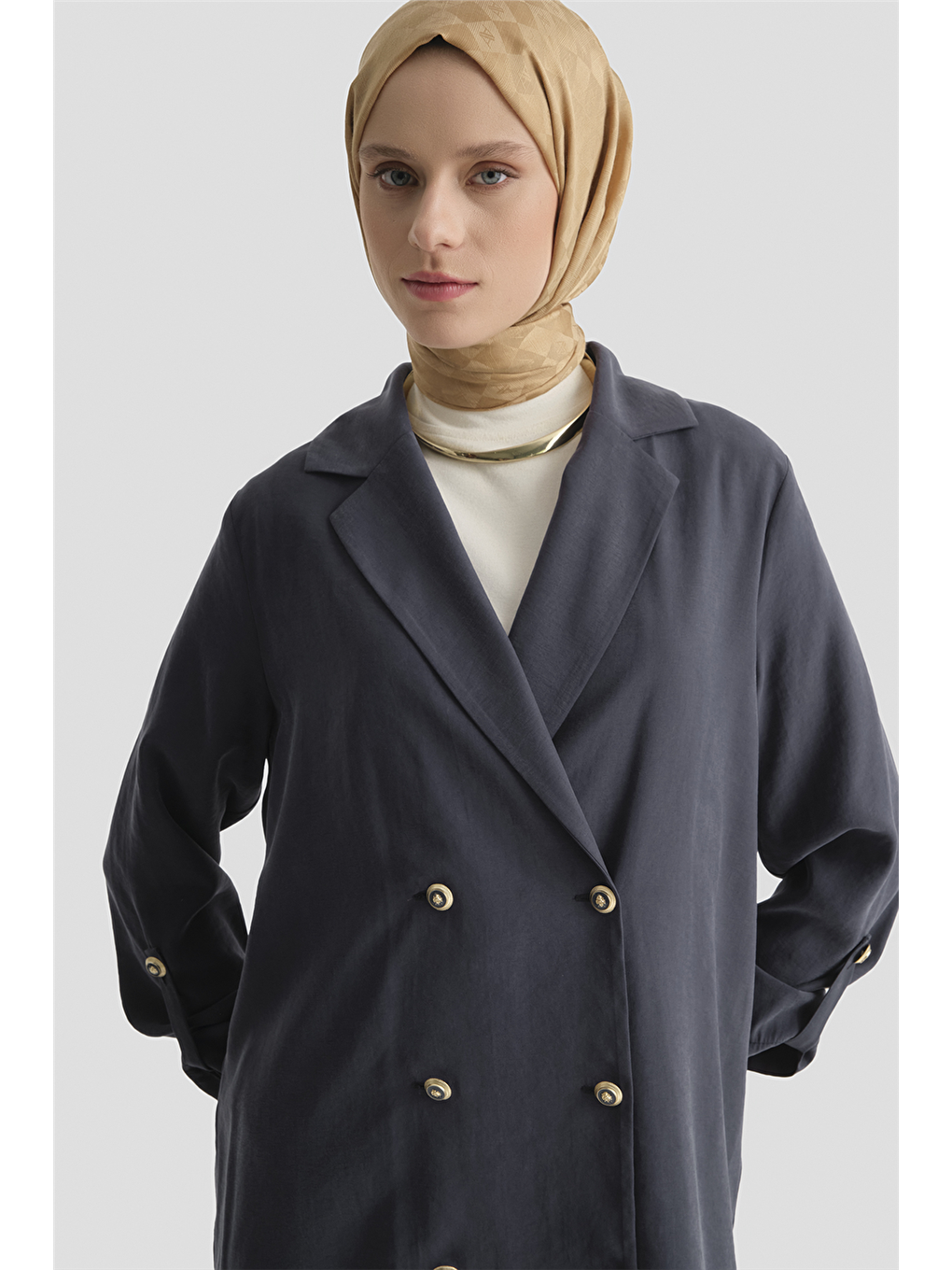 Kupra Ceketli Takım İndigo-3