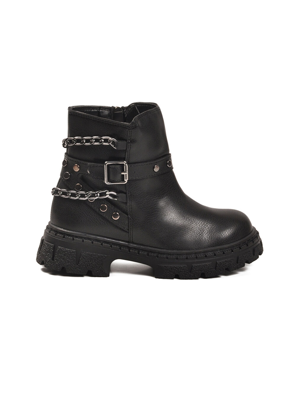 Siyah İçi Polarlı Kaymaz Kız Çocuk Bot Dante F